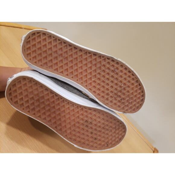 Vans Sk8-Hi Reissue Varsity Skateboarding Shoes Sz 9 men 10.5 women Grey - Picture 6 of 12